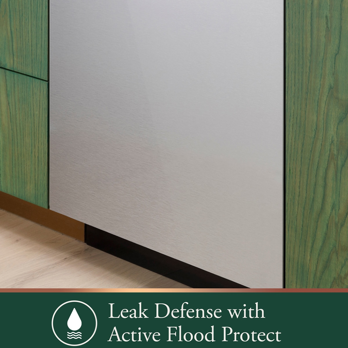 Cafe 24 in. Top Control Flush-Mount Smart Dishwasher with 39 dBa Sound Level, 3rd-Rack, Dual Convection Ultra Dry & Pocket Handle - Platinum Glass, , hires