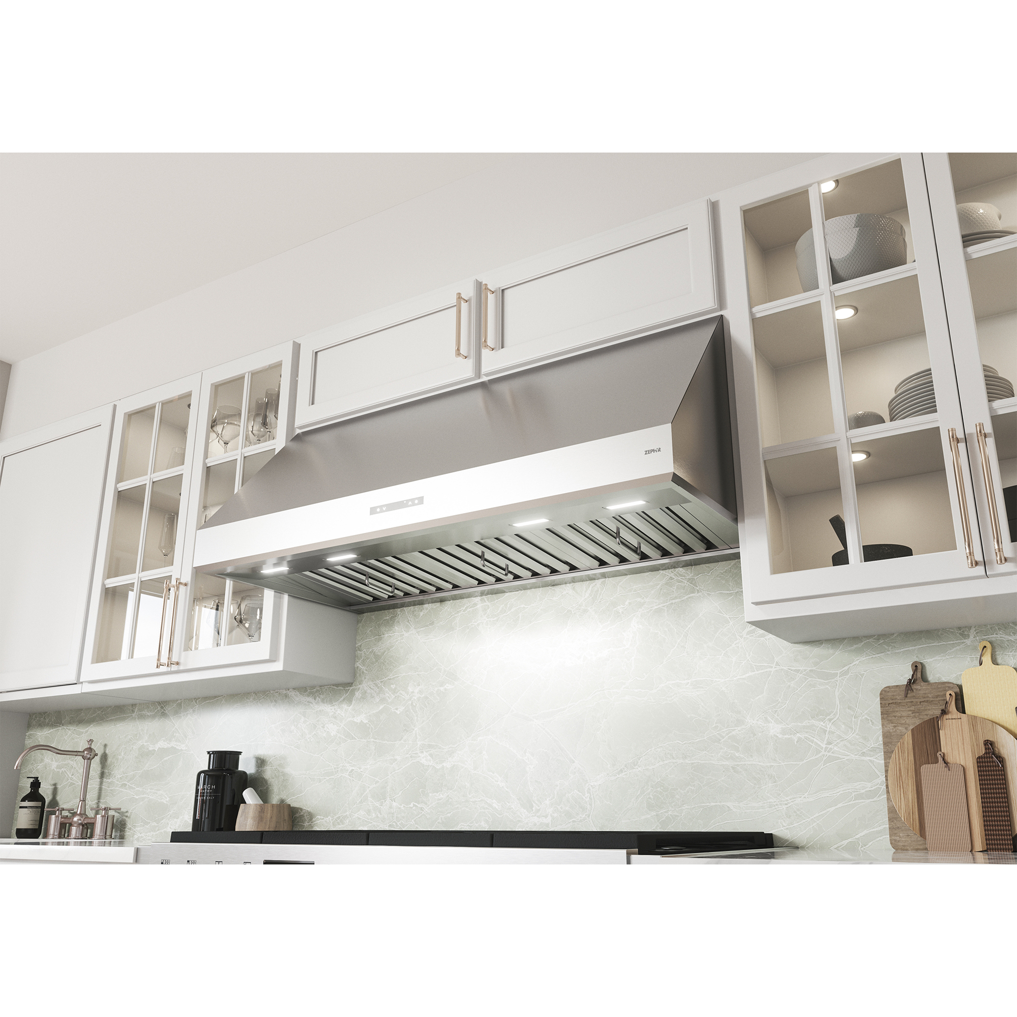 Zephyr 36 in. Convertible Canopy Pro Style Style Range Hood with 700