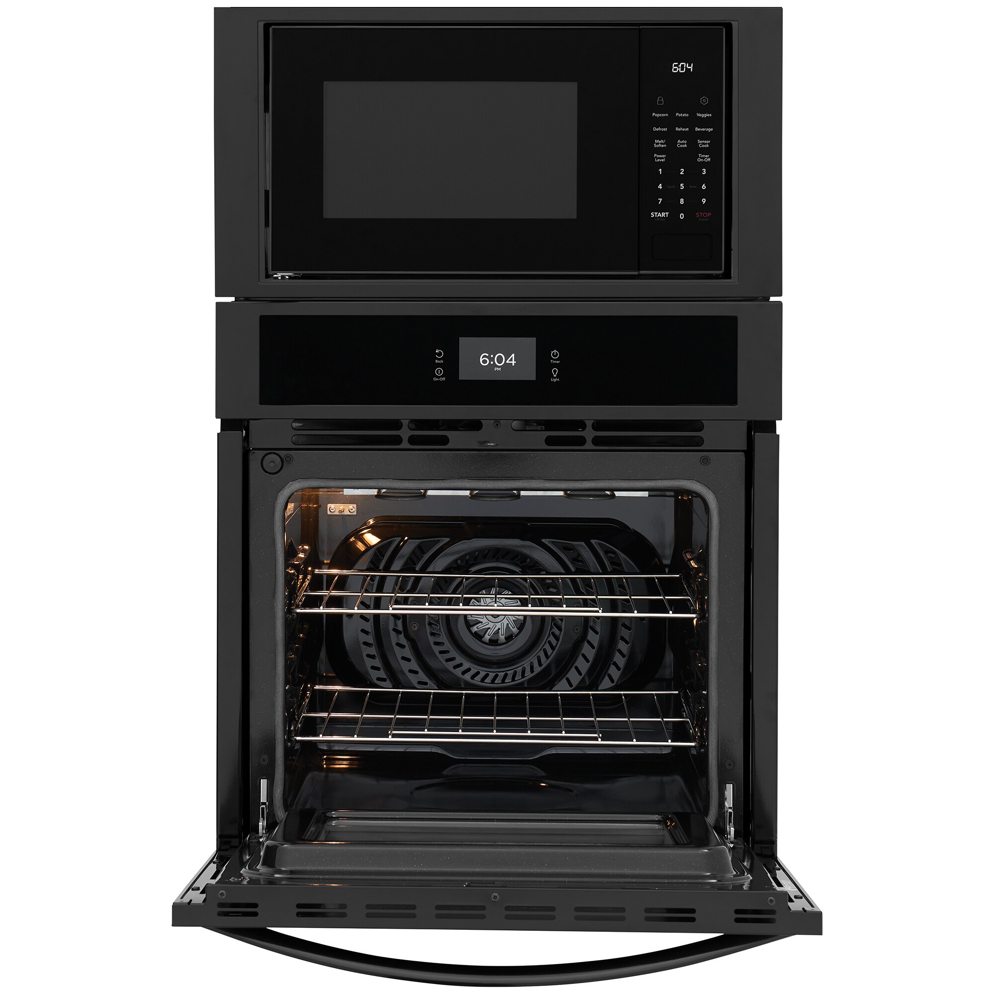 Frigidaire 27 in. 5.4 cu. ft. Electric Microwave/Wall Oven Combo with Standard Convection - Black, Black, hires