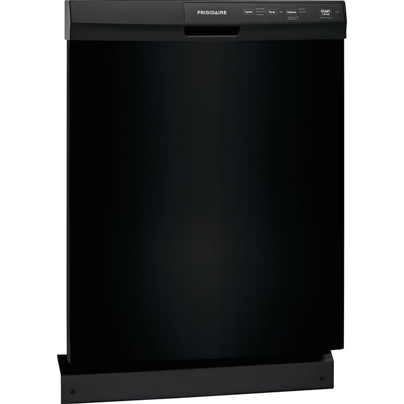 Frigidaire 24 in. Front Control Dishwasher with 55 dBa Sound Level & Pocket - Black, Black, hires