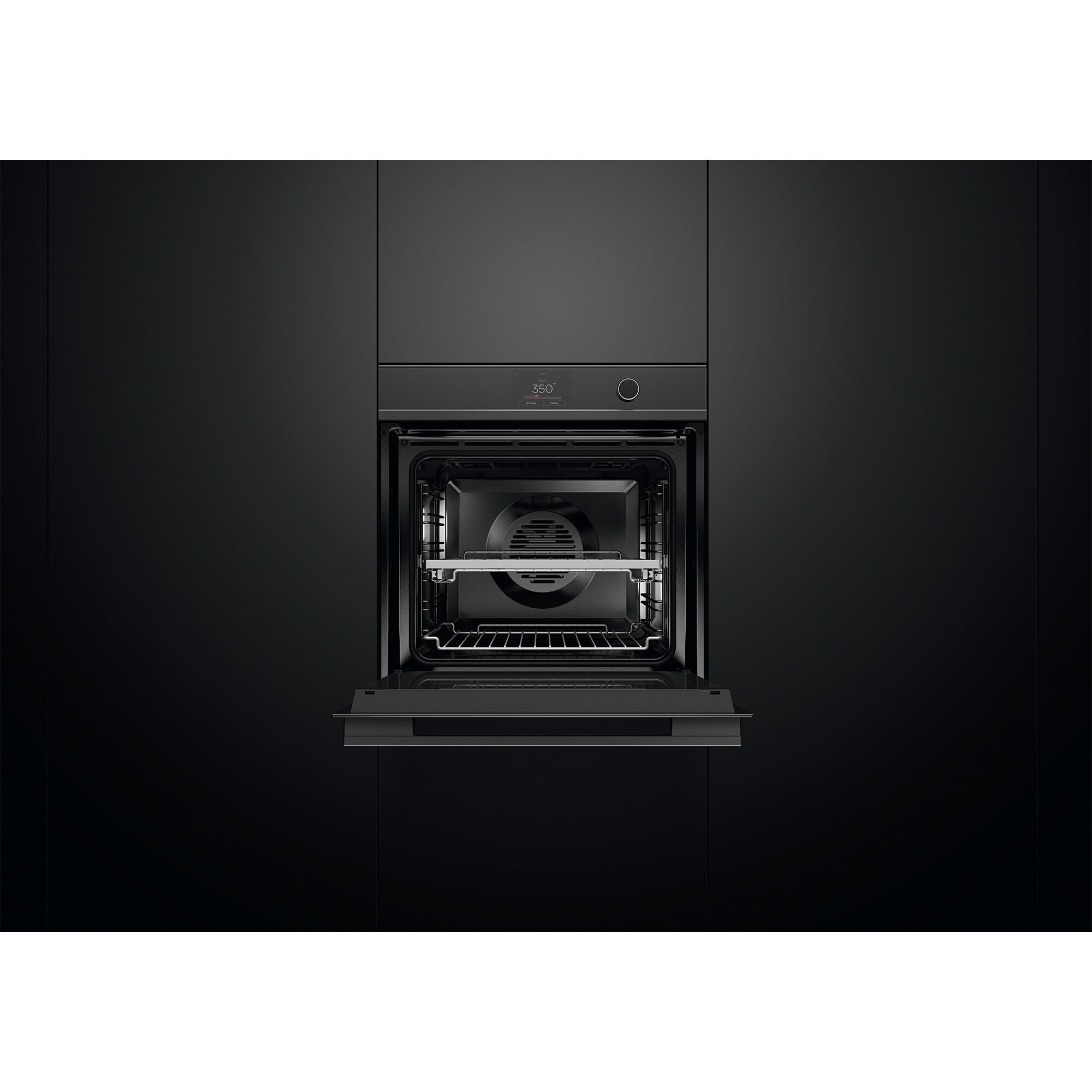 Fisher & Paykel Series 9 24 in. 3 cu. ft. Smart Electric Single Wall Oven with Standard Convection - Black, , hires