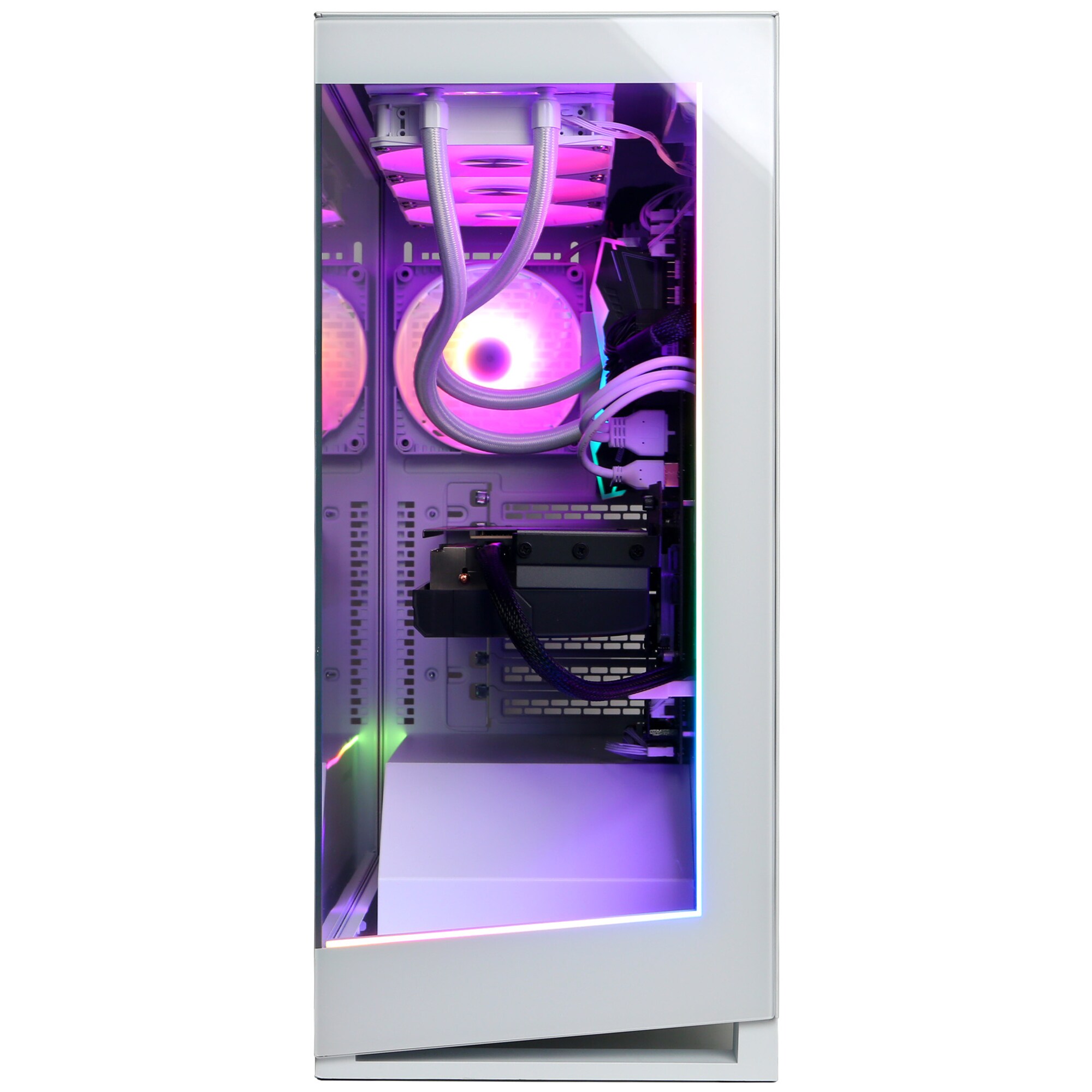 CyberPowerPC Gaming Desktop with Intel Core Ultra 9 285K, 3.7 GHz, 24-Core CPU, NVIDIA GeForce RTX 5090, 32GB VRAM GPU, 64 GB RAM, 4 TB SSD & Windows 11 Home - White, , hires