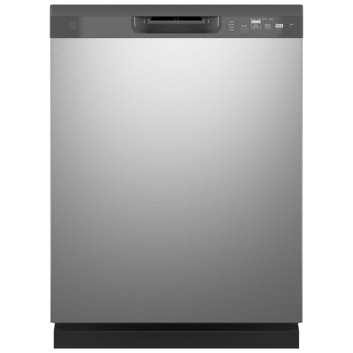 GE 24 in. Front Control Flush-Mount Dishwasher with 59 dBa Sound Level, Dry Boost & Pocket Handle - Stainless Steel, Stainless Steel, hires