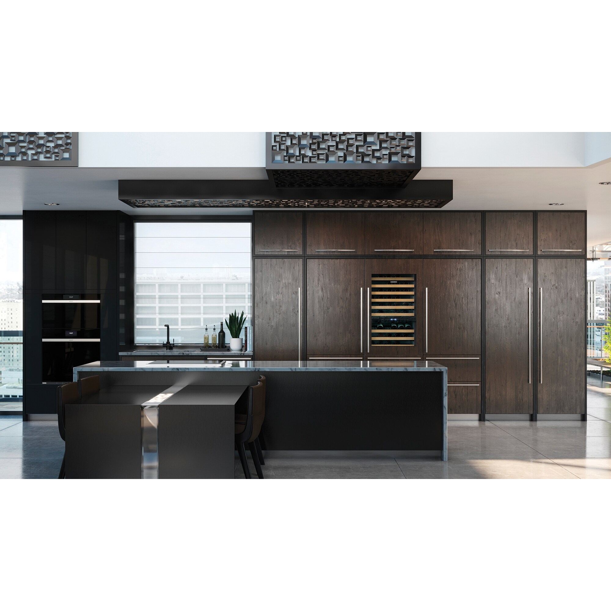 Sub-Zero 30 in. Built-In 15.6 cu. ft. Left- Hinged Counter Depth Bottom Freezer Refrigerator - Custom Panel Ready, , hires