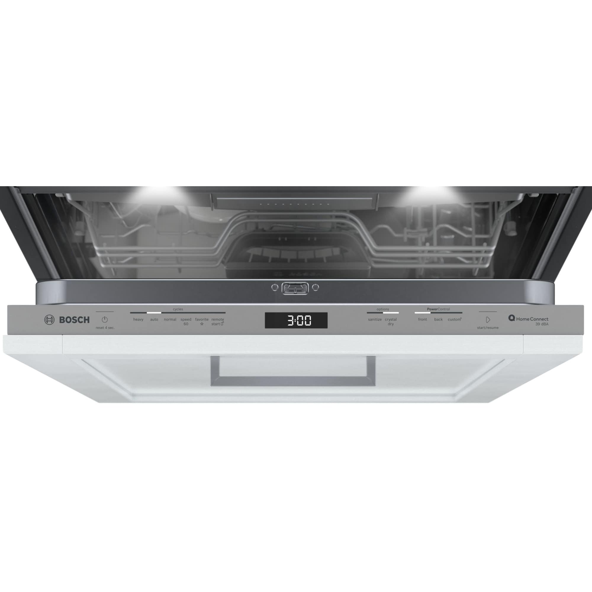 Bosch Benchmark 24 in. Top Control Smart Dishwasher with 39 dBa Sound Level, 3rd-Rack & CrystalDry - Custom Panel Ready, Custom Panel Required, hires