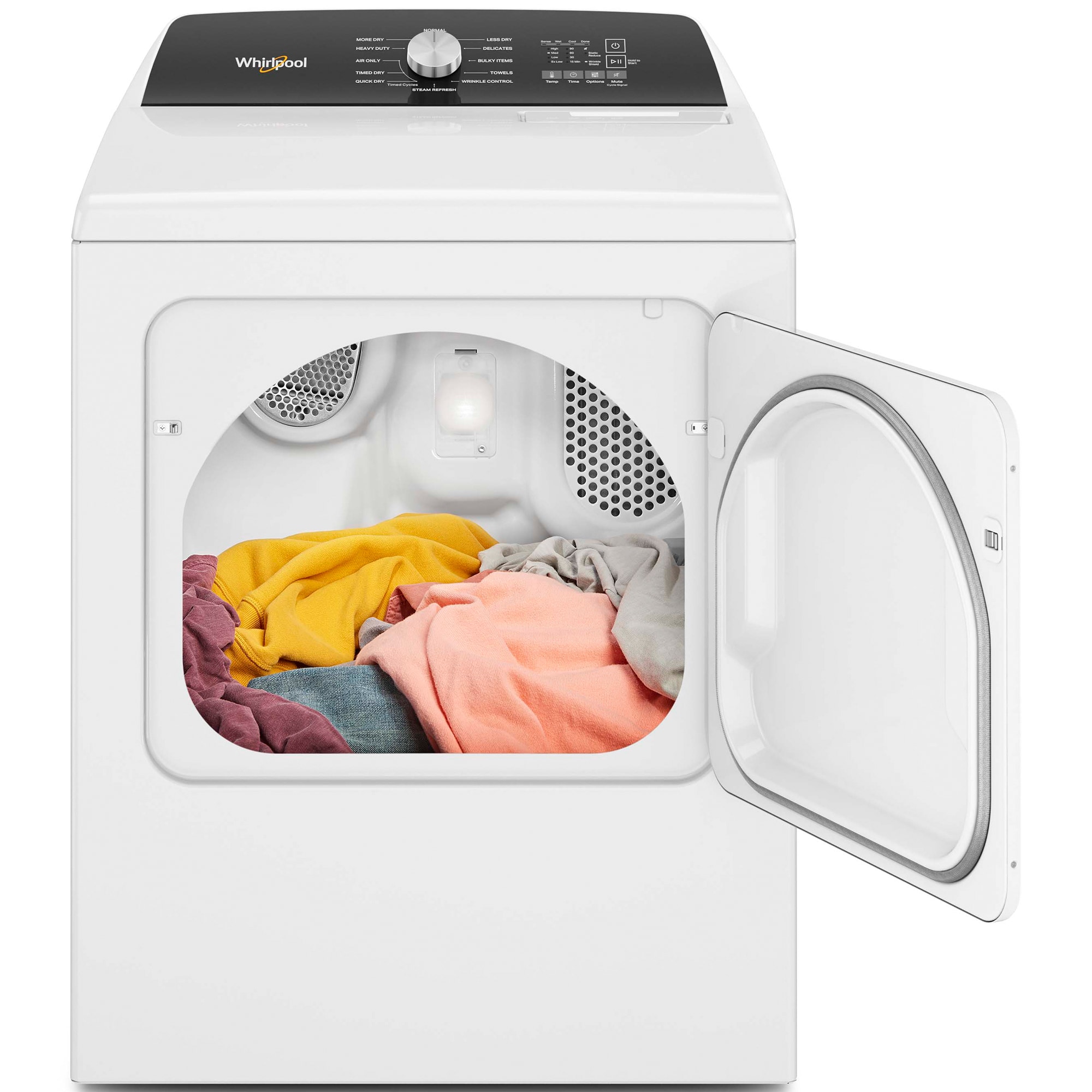 Whirlpool 29 in. 7.0 cu. ft. Electric Dryer with Moisture Sensing Dryer & Steam Cycle - White, , hires