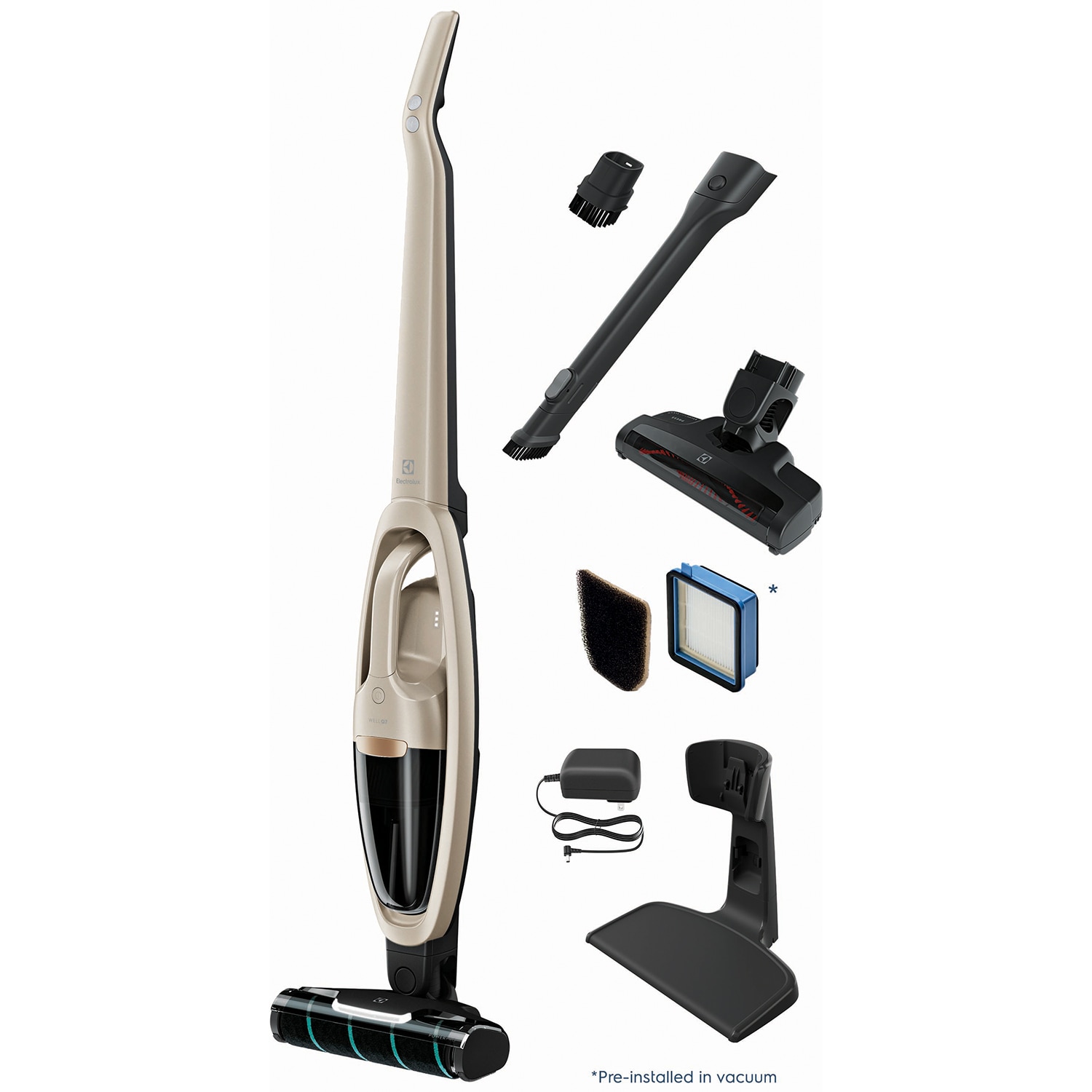 Electrolux WellQ7 Cordless Light-Weight 2-in-1 Handheld/Stick Vacuum with 3 Additional Tools, , hires