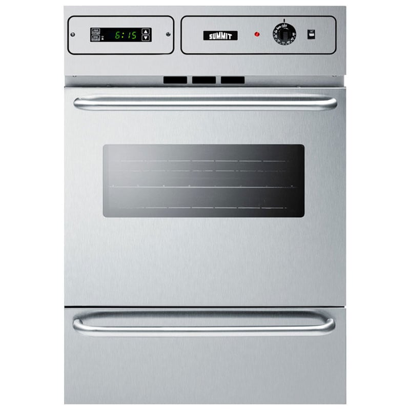 Summit 24 in. 2.9 cu. ft. Gas Single Wall Oven - Stainless Steel, , hires