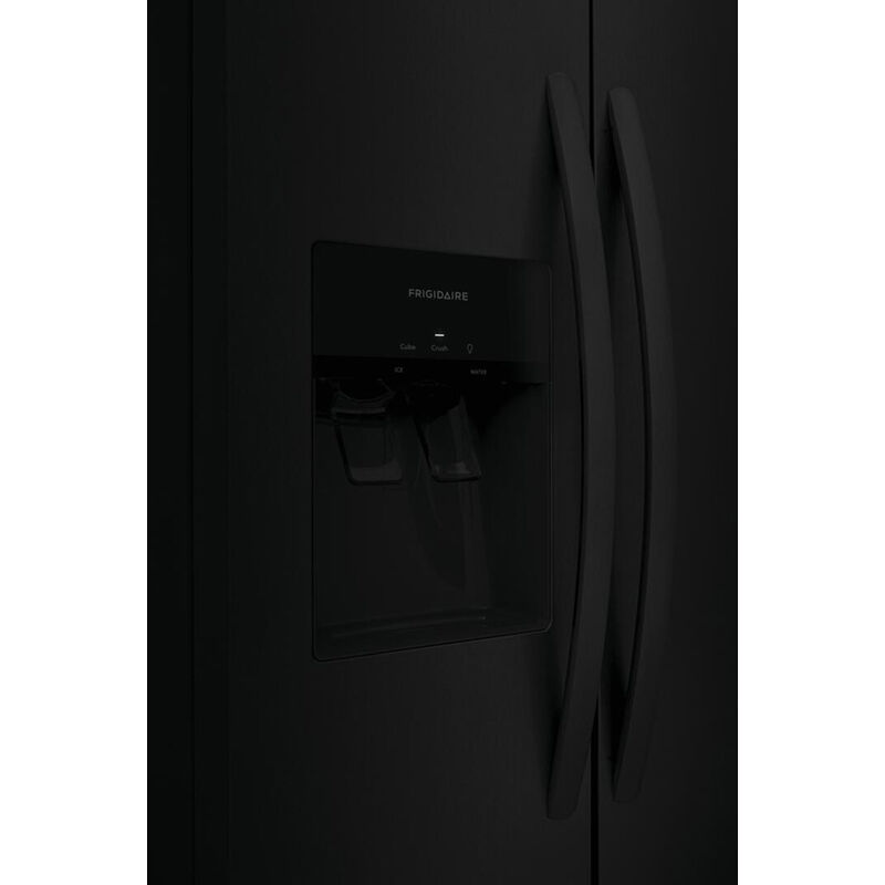 Frigidaire 33 in. 22.3 cu. ft. Side by Side Refrigerator with Ice & Water Dispenser - Black, Black, hires
