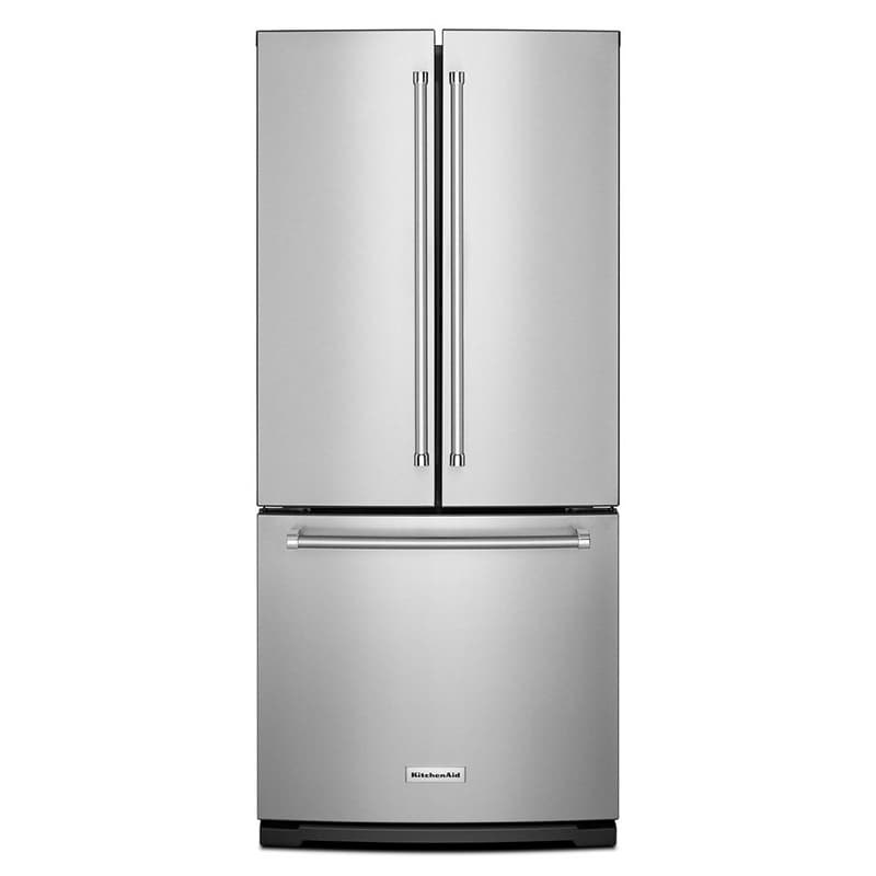 KitchenAid 30 in. 19.7 cu. ft. French Door Refrigerator with Internal Water Dispenser - Stainless Steel, Stainless Steel, hires