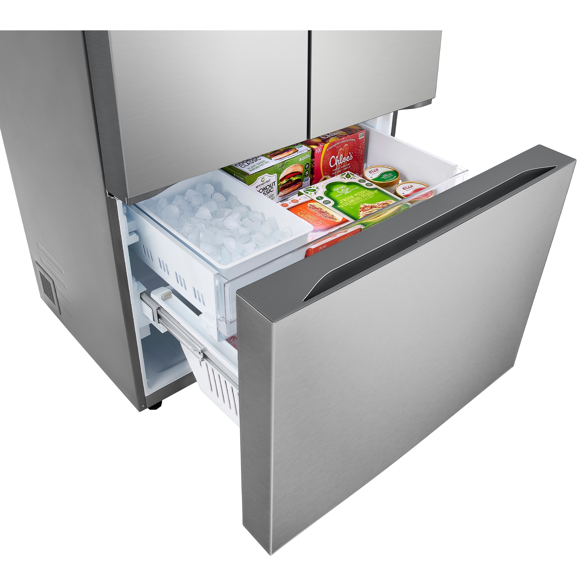 LG 36 in. 26.5 cu. ft. Smart Counter Depth French Door Refrigerator with Internal Water Dispenser - PrintProof Stainless Steel, , hires