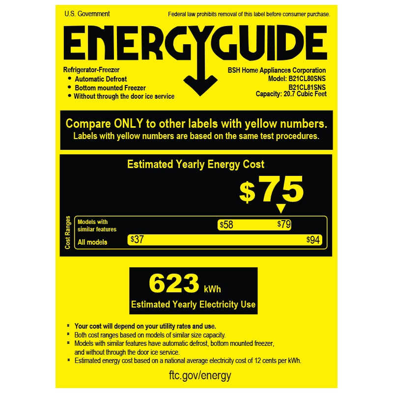 Bosch 800 Series 36 in. 20.5 cu. ft. Smart Counter Depth 4-Door French Door Refrigerator with Internal Water Dispenser - Stainless Steel, , hires
