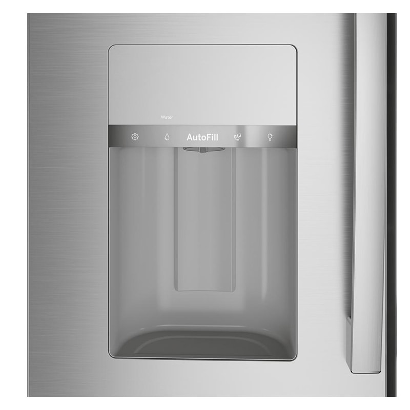 GE Profile 36 in. 27.9 cu. ft. Smart 4-Door French Door Refrigerator with Ice & Water Dispenser - Fingerprint Resistant Stainless, Fingerprint Resistant Stainless, hires
