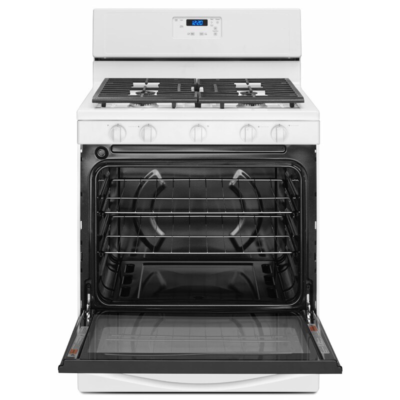Whirlpool 30" Freestanding Gas Range with 5 Sealed Burners, 5.1 Cu. Ft