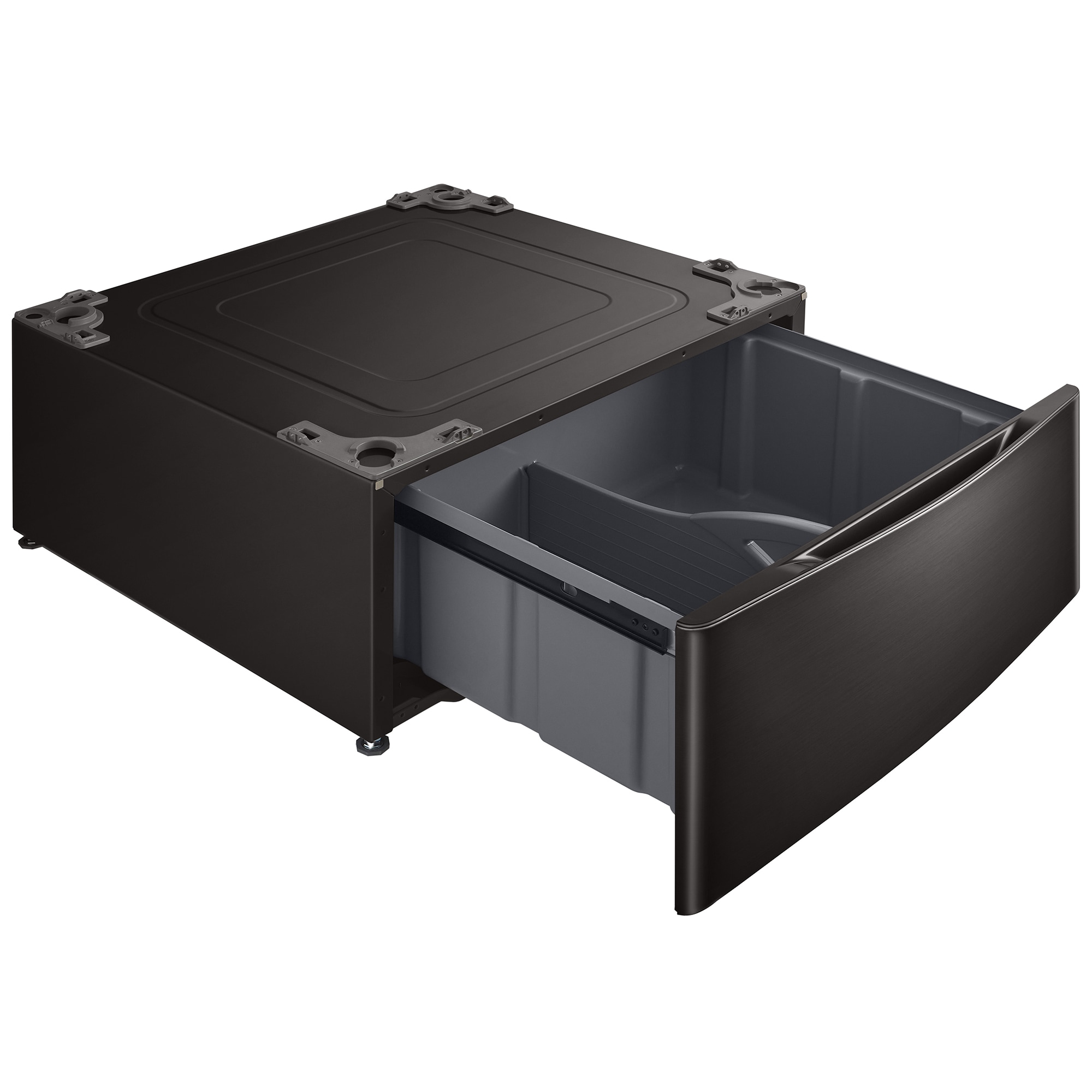 LG 29 in. Laundry Pedestal with Storage Drawer for Washers/Dryers - Black Steel, , hires