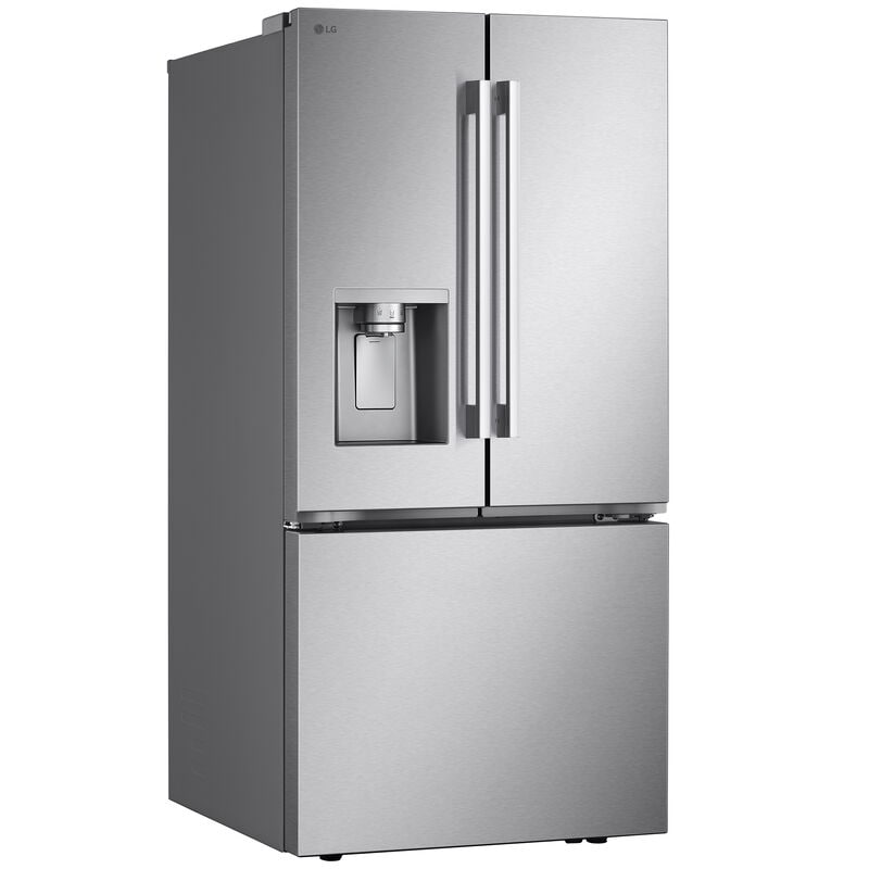 LG 33 in. 24.5 cu. ft. Smart French Door Refrigerator with Ice & Water Dispenser - PrintProof Stainless Steel, PrintProof Stainless Steel, hires