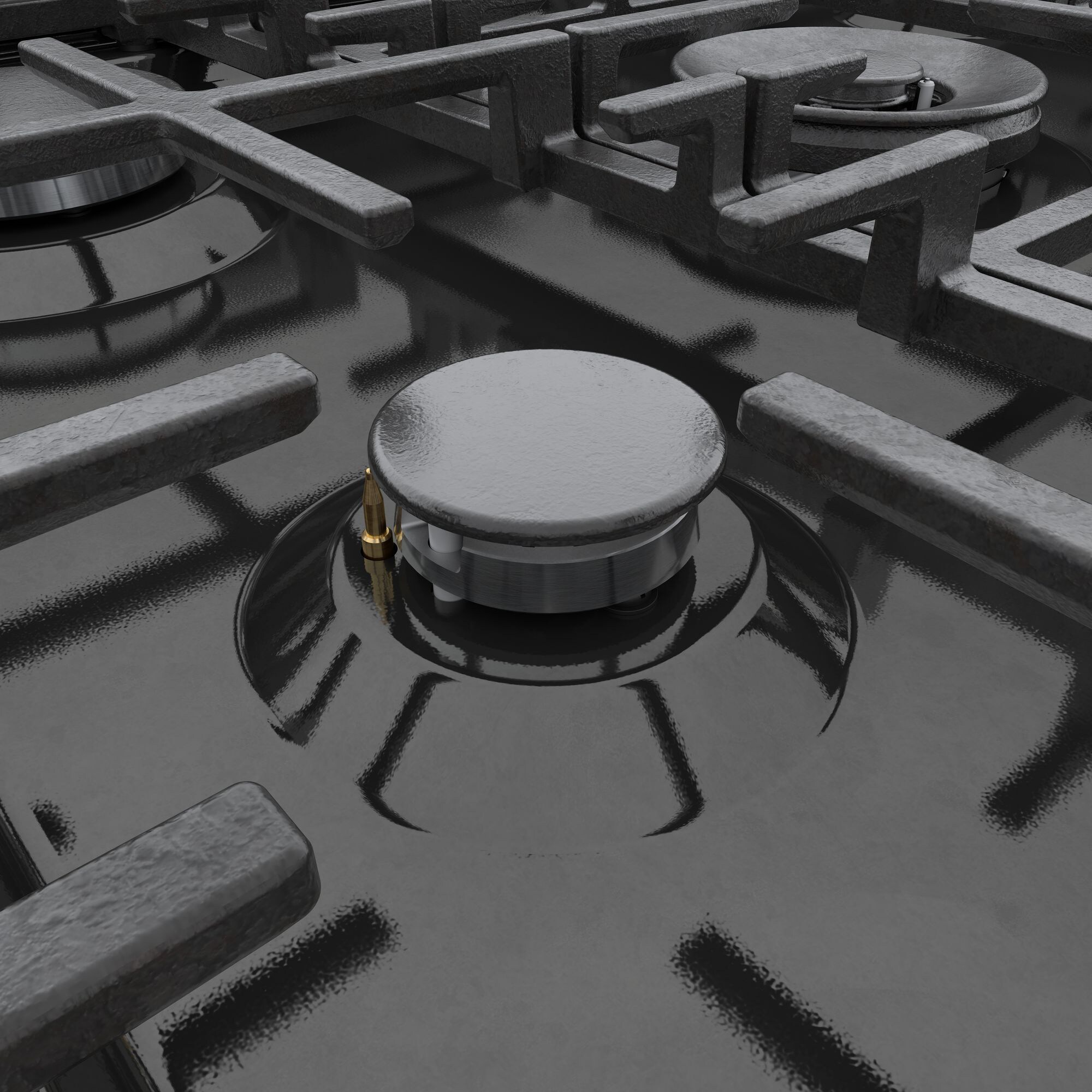 Bosch 800 Series 30 in. 3.9 cu. ft. True European Convection Dual Fuel Range with 5 Sealed Burners - Black Stainless, , hires