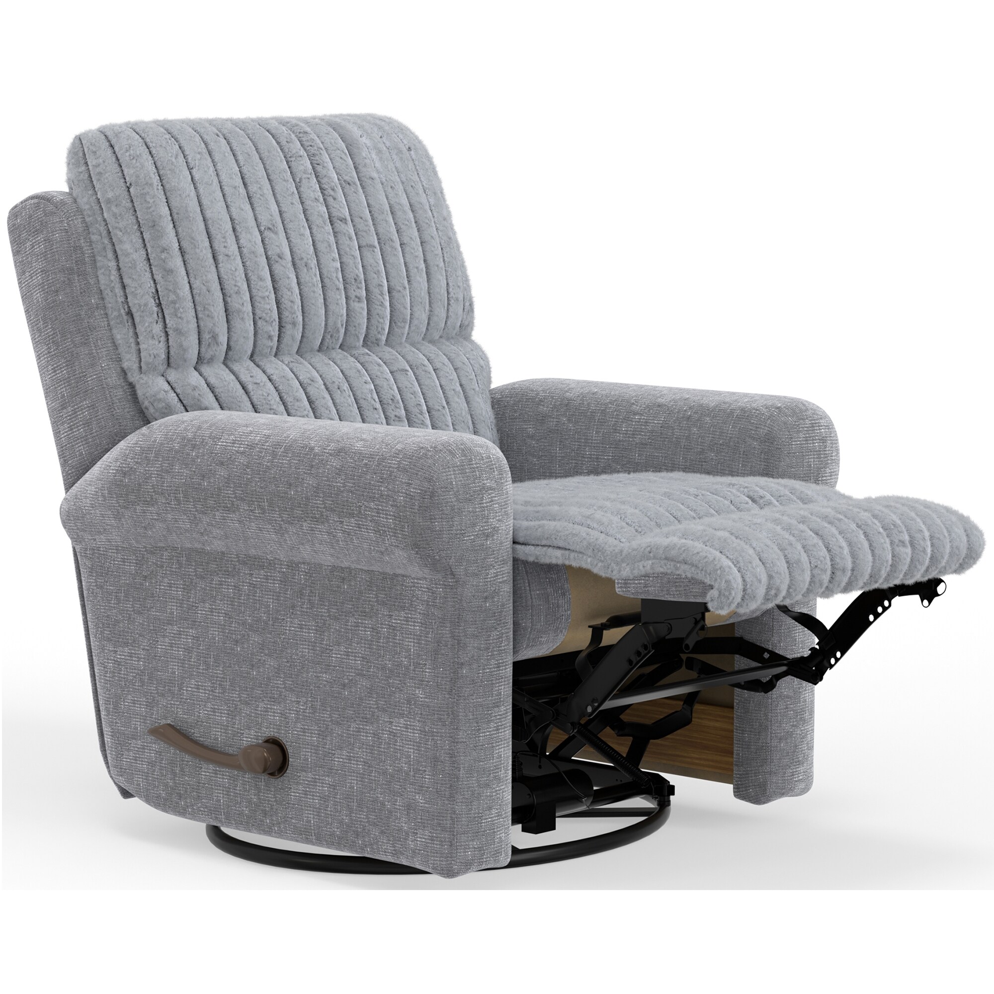 Catnapper Foxy Swivel Glider Recliner - Nickel, , hires