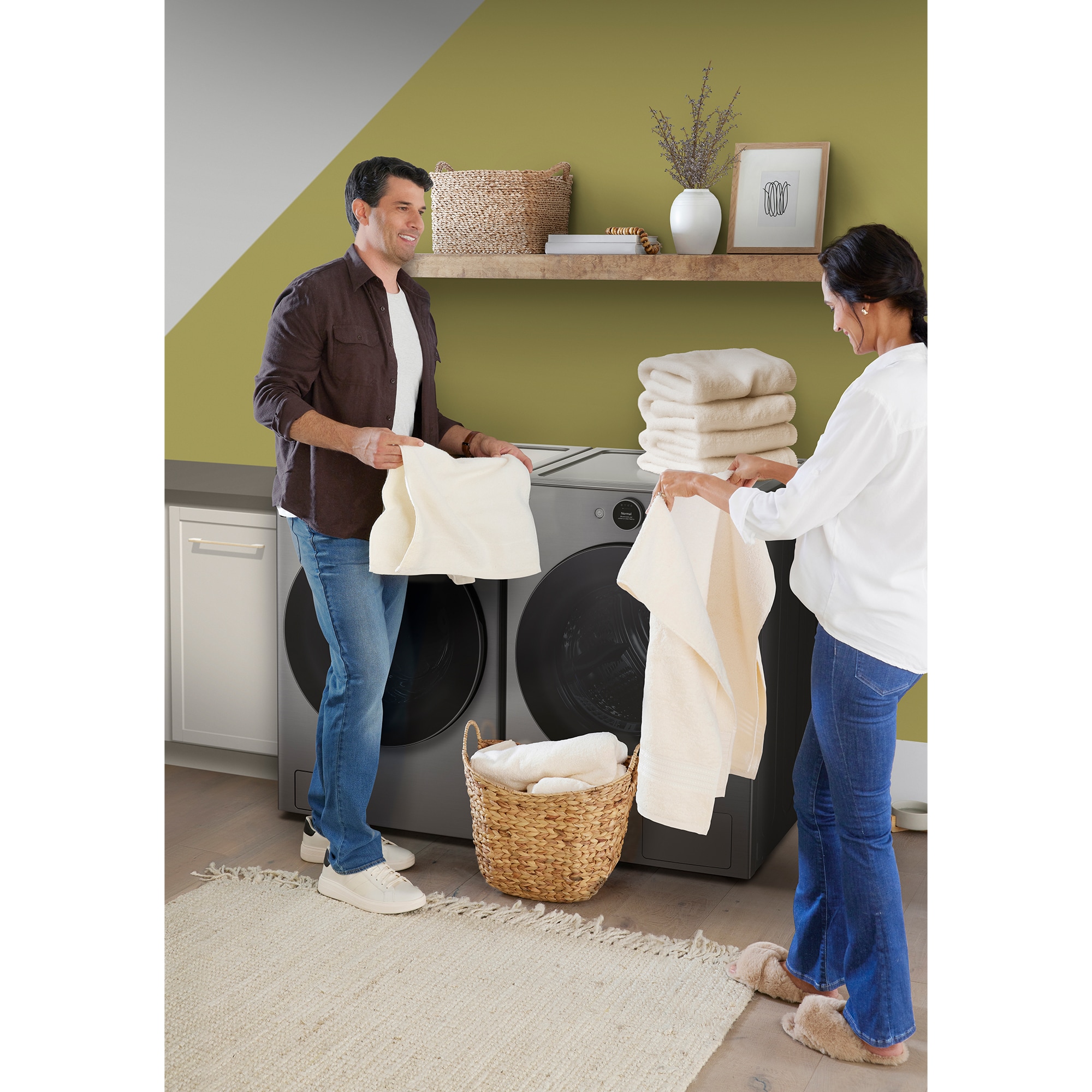 LG 27 in. 7.8 cu. ft. Smart Stackable Ventless Electric Dryer with Heat Pump & Sensor Dry - Graphite Steel, , hires