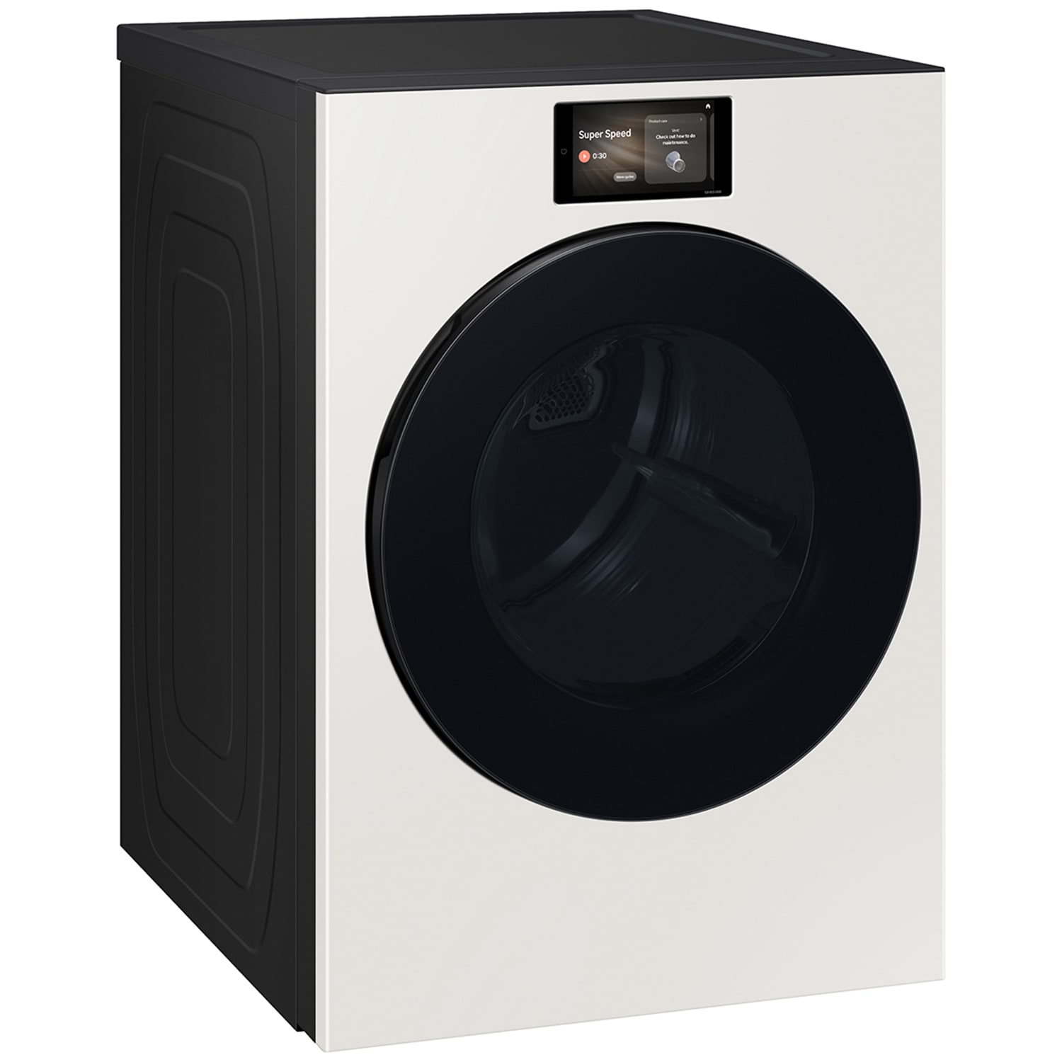 Samsung Bespoke 27 in. 7.6 cu. ft. Smart Stackable Electric Dryer with AI Home, AI OptiDry+, Sensor Dry, Sanitize & Steam Cycle - Ivory, Ivory, hires