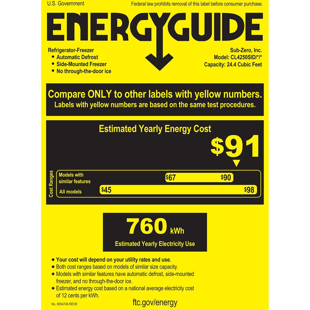 Sub-Zero Classic 42 in. 24.5 cu. ft. Built-In Smart Counter Depth Side-by-Side Refrigerator with Internal Ice & Water Dispenser - Custom Panel Ready, , hires