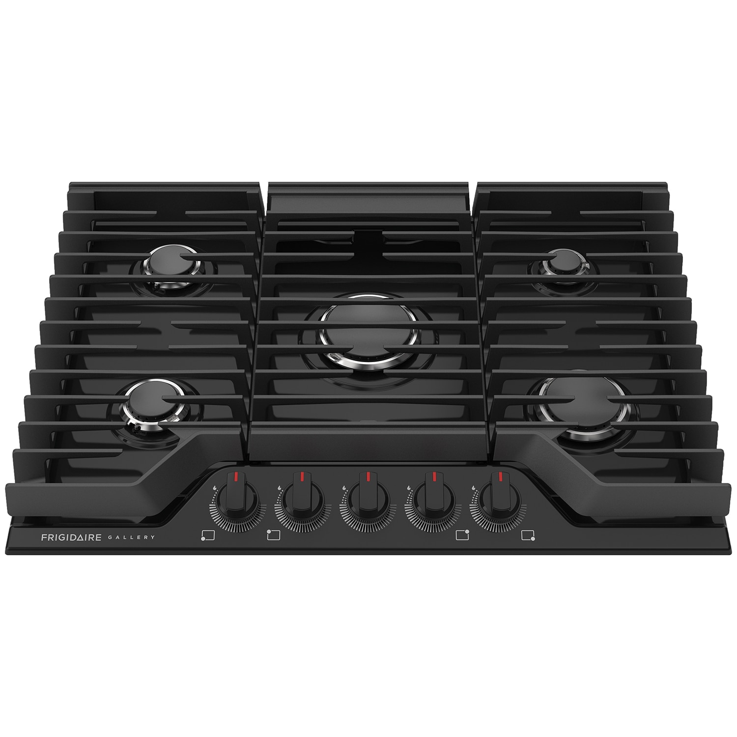 Frigidaire Gallery 30 in. 5-Burner Natural Gas Cooktop with Simmer Burner & Power Burner - Black, Black, hires