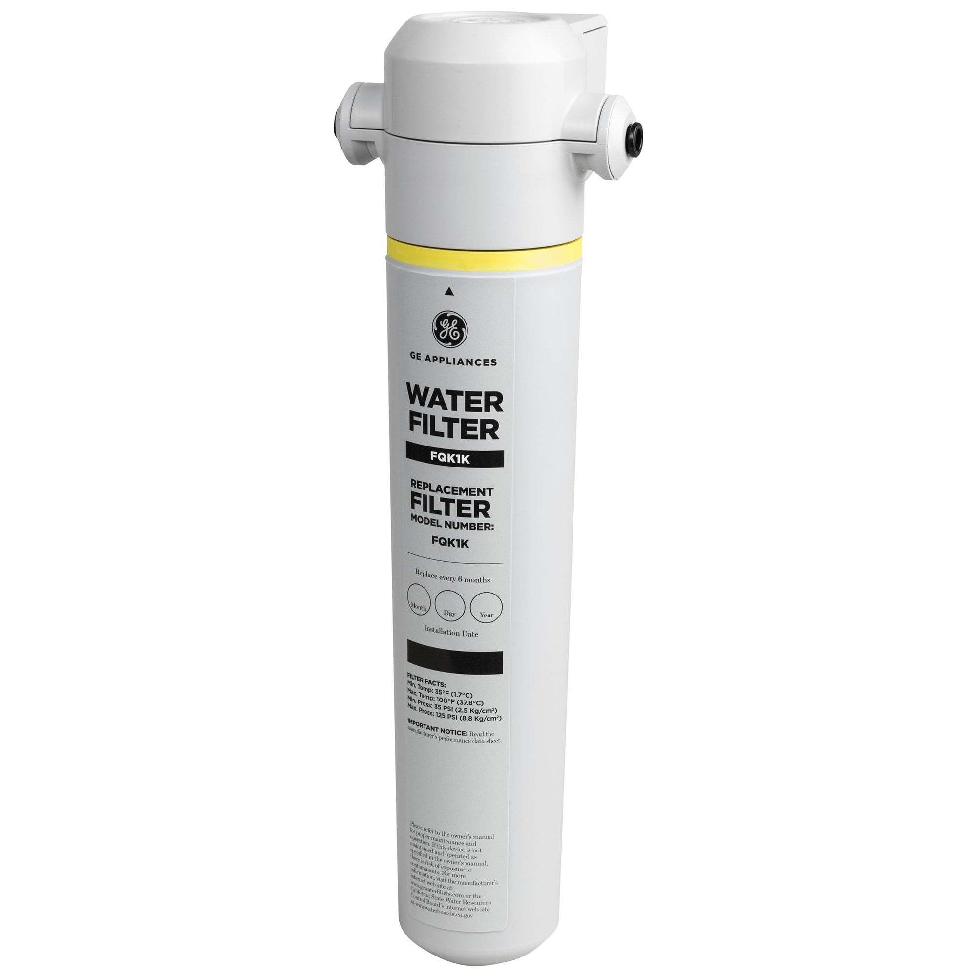 GE In-Line Water Filtration System for Refrigerators or Icemakers - White, , hires