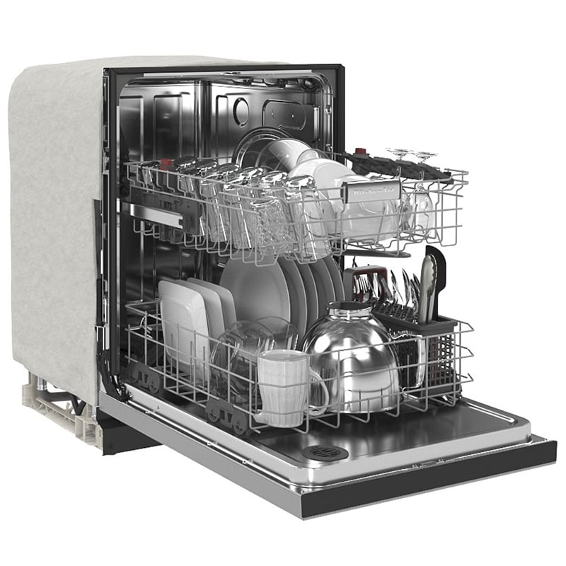KitchenAid 24 in. BuiltIn Dishwasher with Front Control , 47 dBA Sound Level, 12 Place Settings