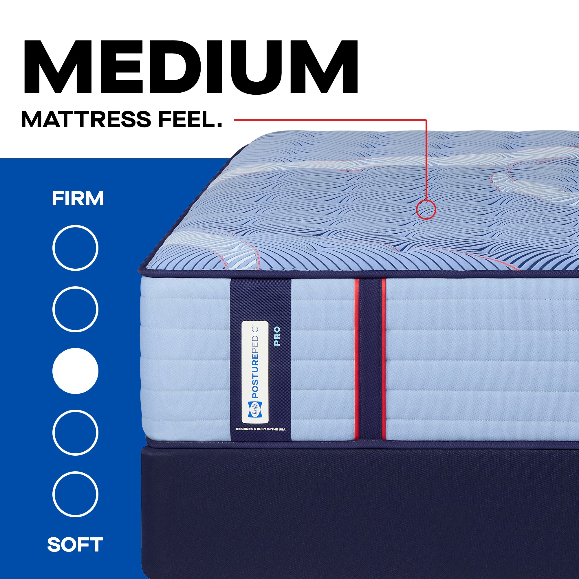 Sealy Reno Posturepedic Pro Medium Innerspring King Size Mattress, , hires