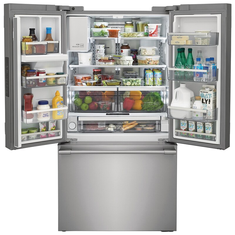 Frigidaire Professional 36 in. 22.6 cu. ft. Counter Depth French Door Refrigerator with Ice & Water Dispenser - Stainless Steel, , hires
