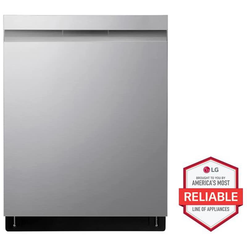 LG 24 in. Top Control Smart Dishwasher with 44 dBa Sound Level, 3rd-Rack, Dynamic Dry & Pocket - PrintProof Stainless Steel, PrintProof Stainless Steel, hires
