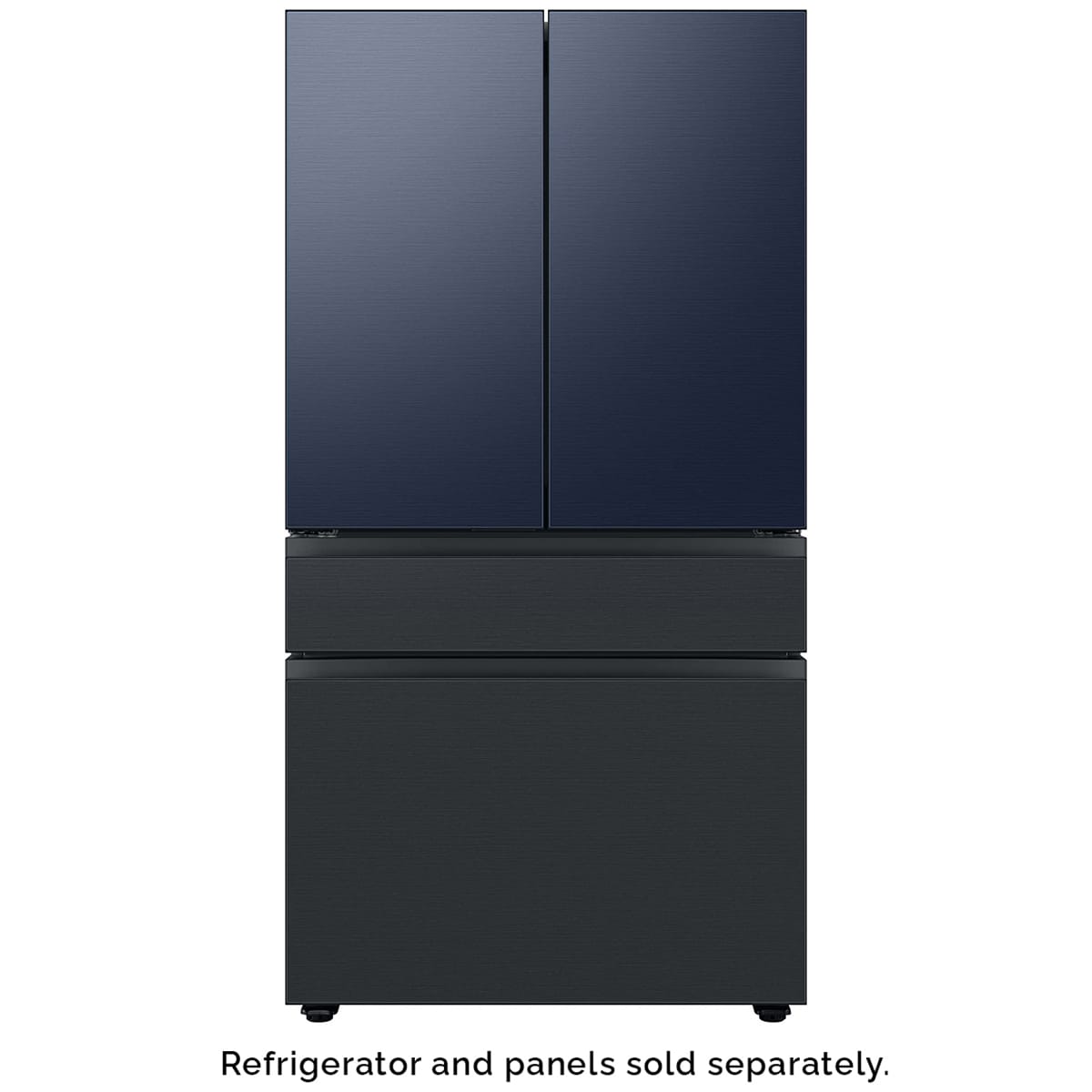 Samsung BESPOKE 4-Door French Door Middle Panel for Refrigerators - Matte Black Steel, , hires