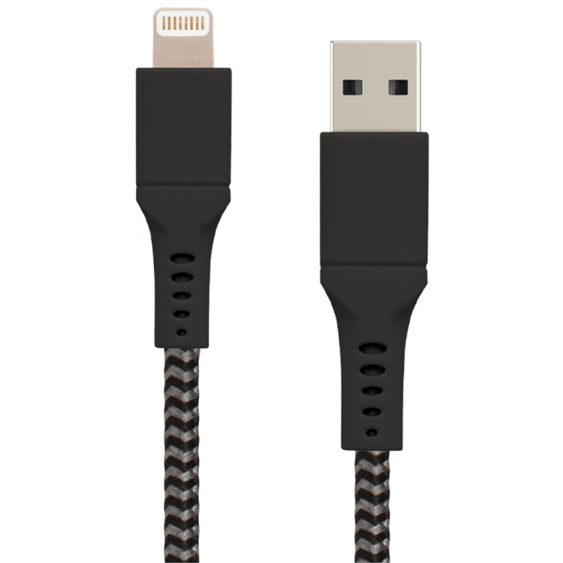 Helix 3ft USBA to Lightning Cable Black Cellphone Adapters  Cables  ETHLT3BLK  PC Richard  Son
