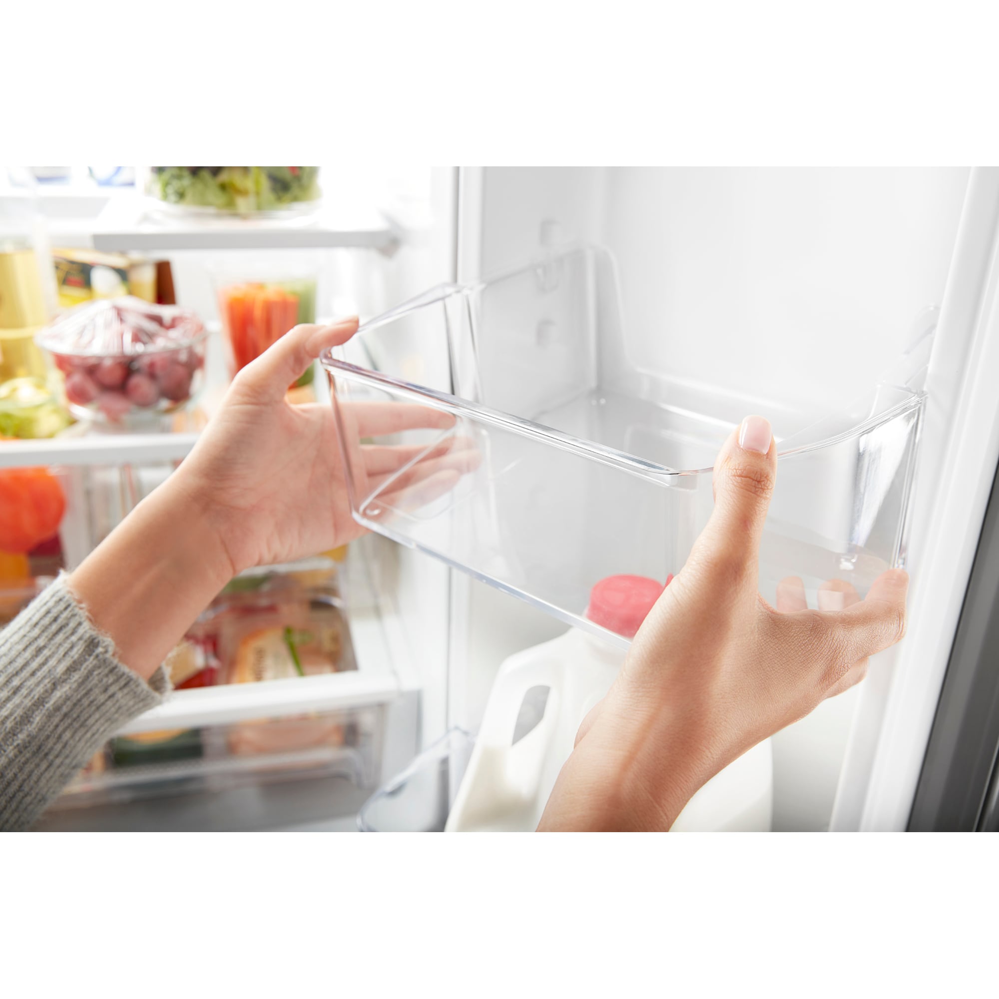 Whirlpool 30 in. 19.7 cu. ft. French Door Refrigerator with Ice Maker - Black Stainless, Black Stainless, hires