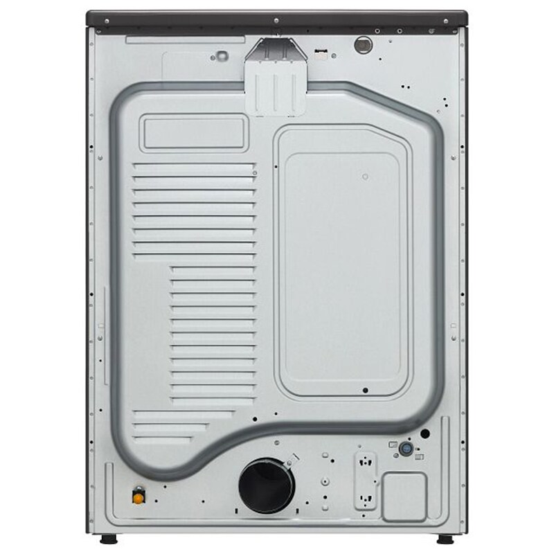 LG 29 in. 9.0 cu. ft. Smart Stackable Electric Dryer with Built-In Intelligence, TurboSteam Technology & Sensor Dry - Black Steel, Black Steel, hires