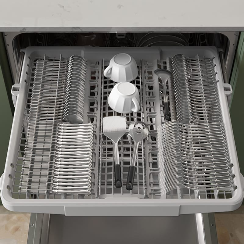 Samsung Bespoke 24 in. Top Control Smart Dishwasher with 46 dBa Sound Level, 3rd-Rack, AutoRelease & Pocket - Matte Black, , hires