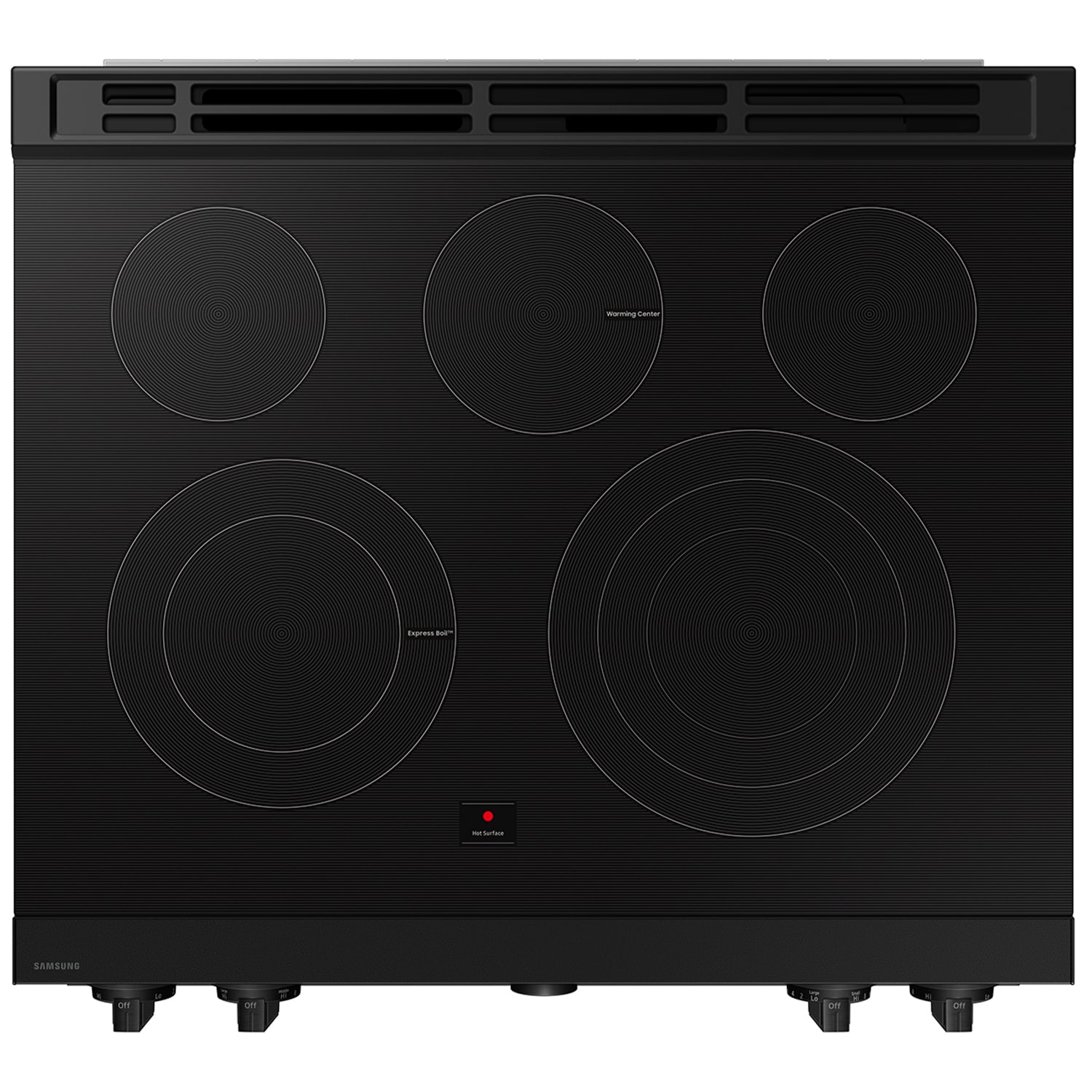Samsung Bespoke 30 in. 6.3 cu. ft. Smart Air Fry True European Convection Slide-In Electric Range with Smoothtop Burners - Matte Black Steel, , hires