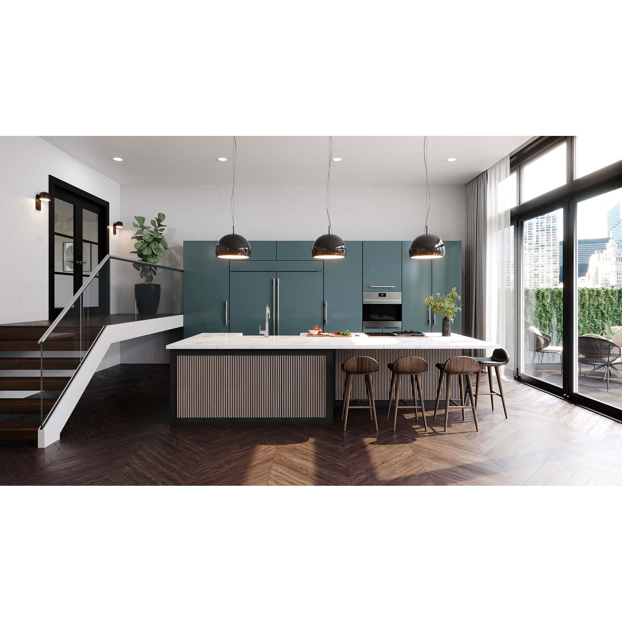 Sub-Zero 36 in. 20.6 cu. ft. Built-in Smart Triple-Drawers Upright Freezer with Ice-Maker & Adjustable Shelves - Stainless Steel, , hires