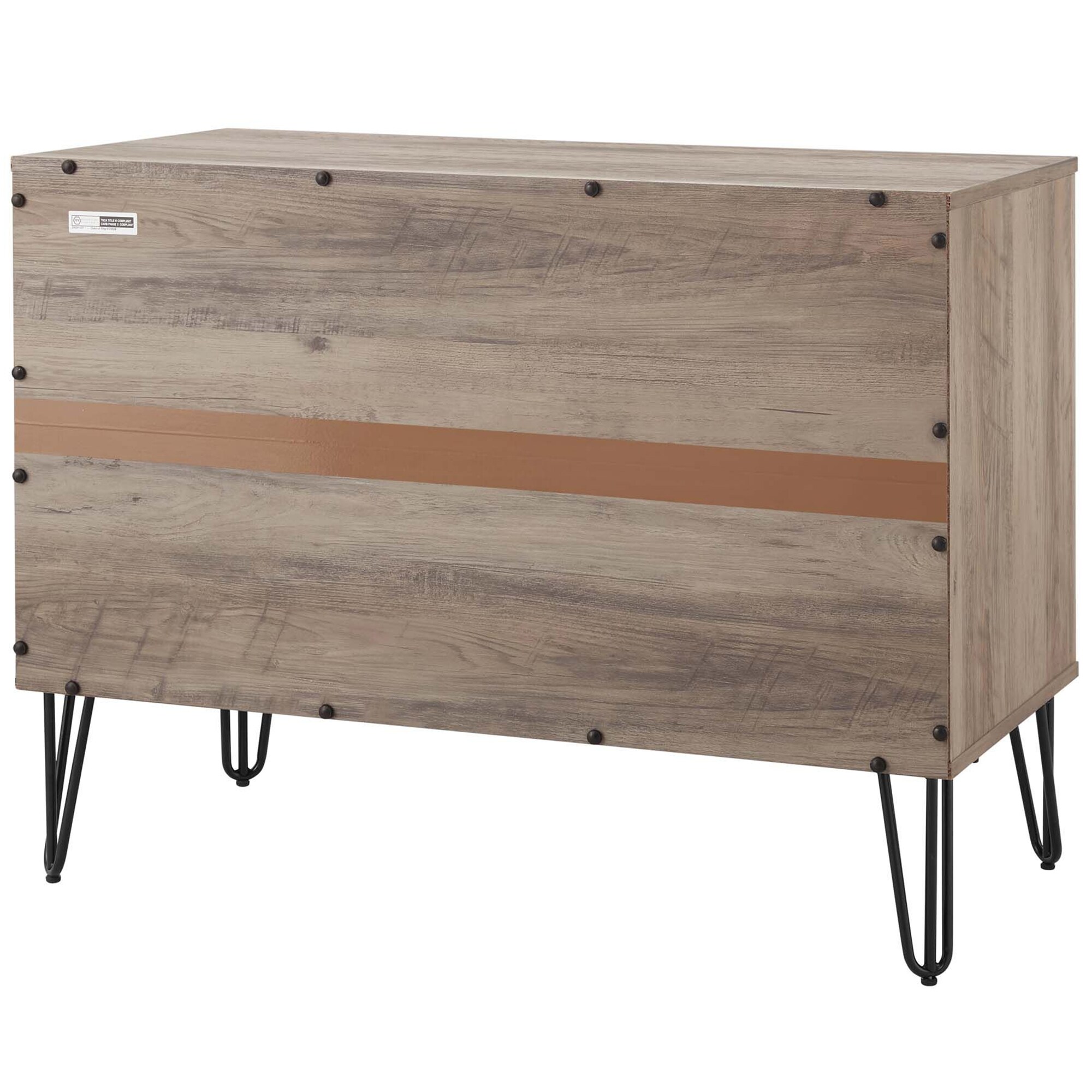 Manhattan Comfort DUMBO Modern 3-Drawer Dresser - Gray, Gray, hires