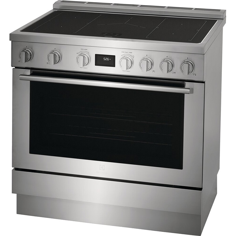Electrolux 36 in. 4.4 cu. ft. True European Convection Electric Range with 5 Induction Burners - Stainless Steel, , hires
