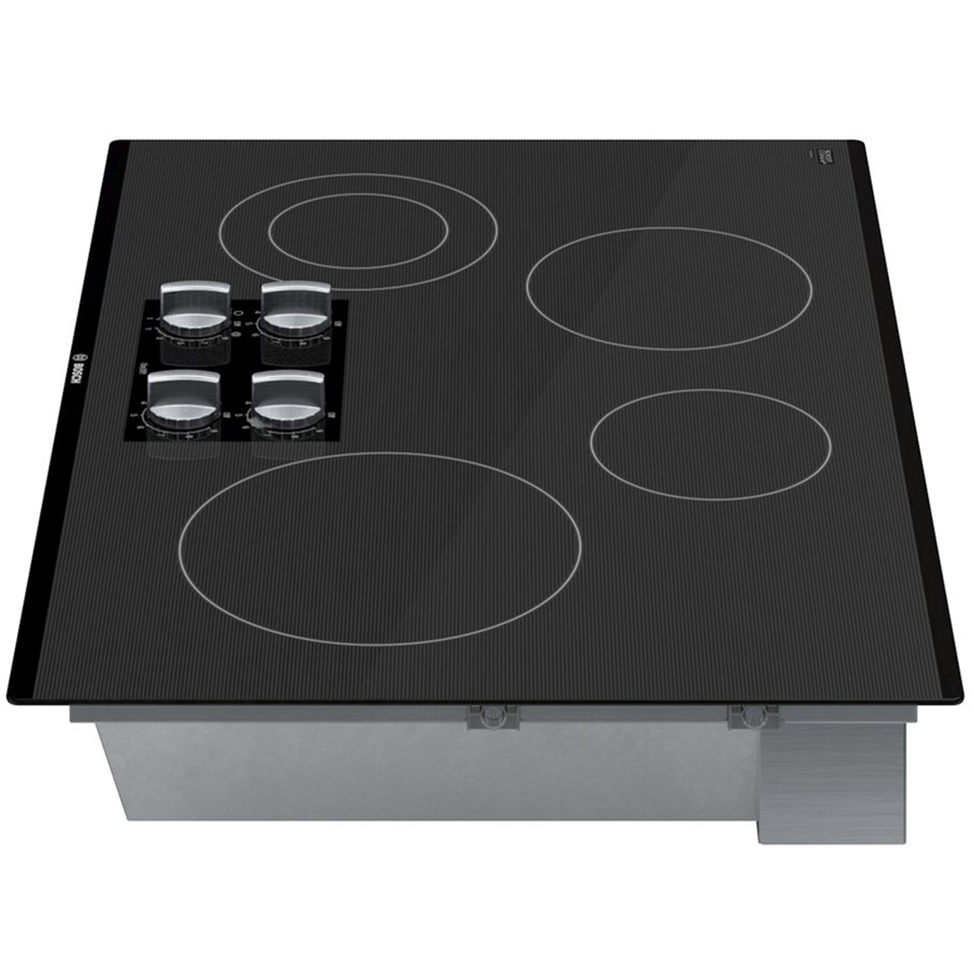 Bosch 500 Series 30 in. 4-Burner Electric Cooktop with Simmer Burner - Black, , hires