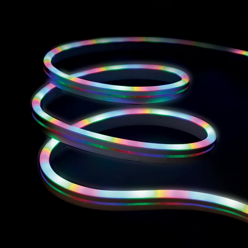 Monster Neon Flow Multi-Color LED Light Strip with USB Plug-in and Remote, 6.5 ft., , hires