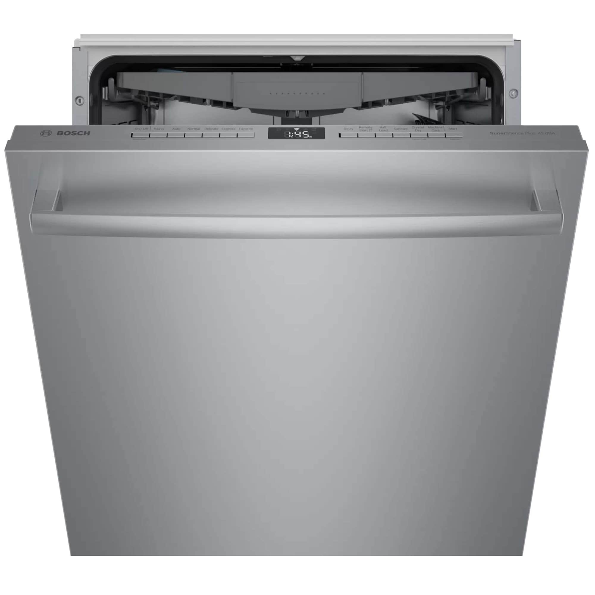 Bosch 800 Series 24 in. Top Control Smart Dishwasher with 42 dBa Sound Level, 3rd-Rack & CrystalDry - Stainless Steel, , hires