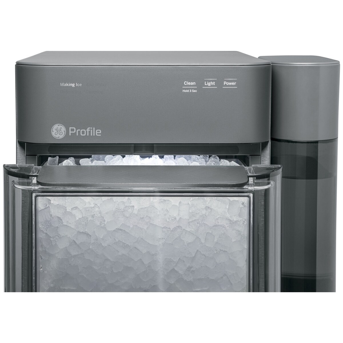 GE Profile 13 in. Smart Ice Maker with 3 lb. Ice Storage & Digital Control - Stainless Steel, , hires