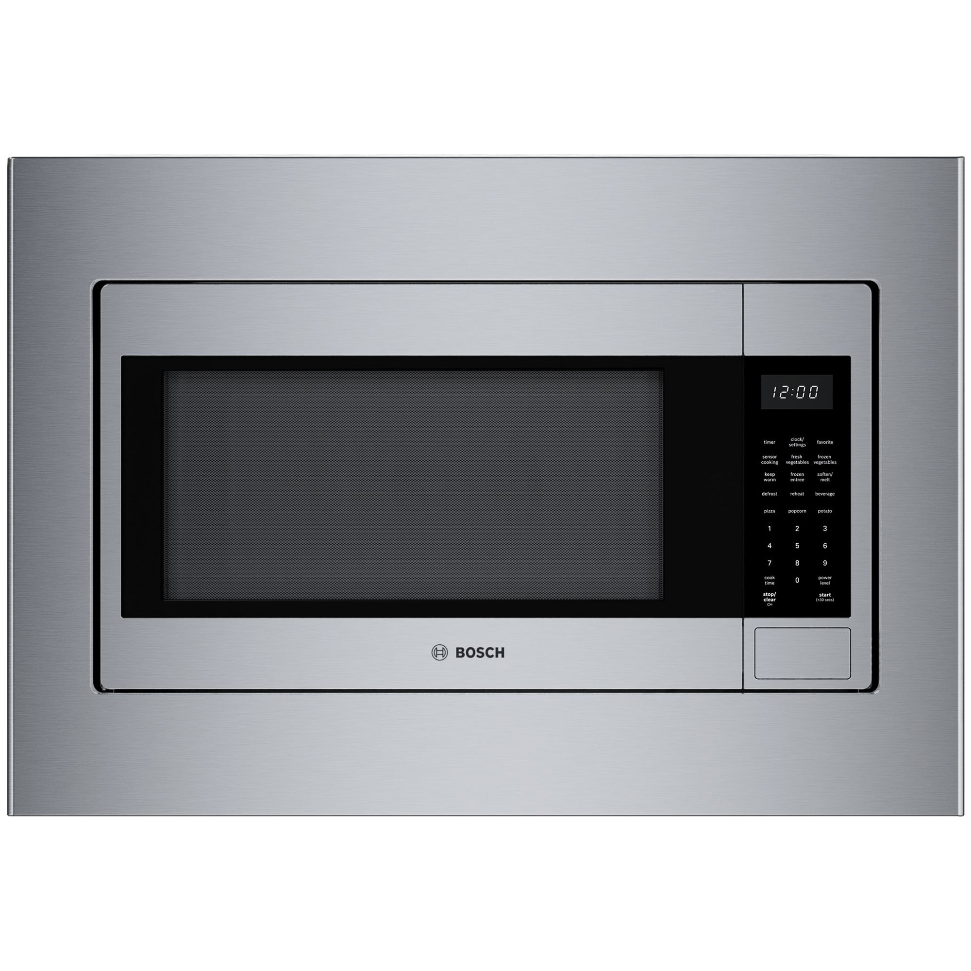 Bosch 300 Series 24 in. 2.1 cu. ft. 1000W Built-In Microwave with Sensor Cooking - Stainless Steel, , hires