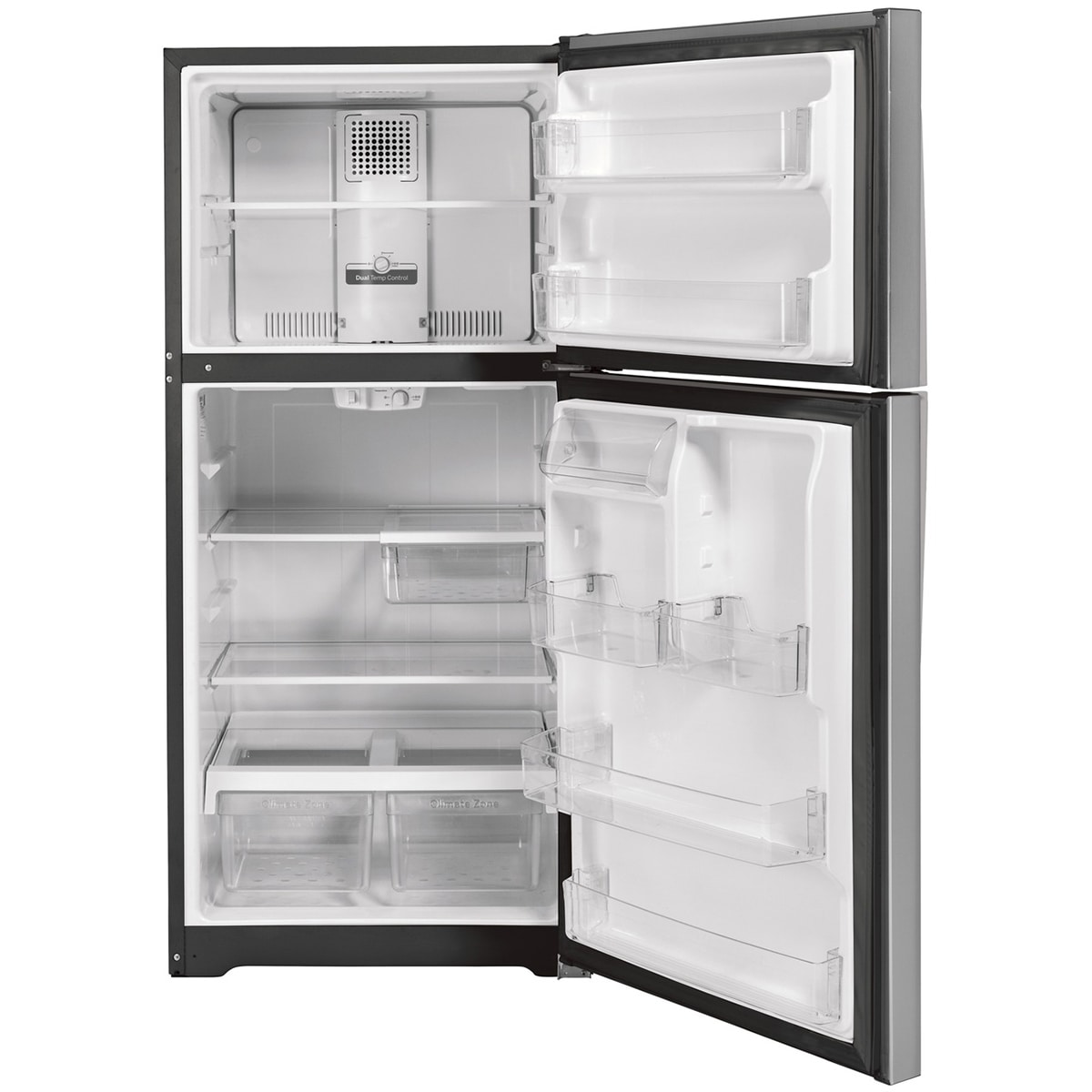 GE 30 in. 19.2 cu. ft. Garage Ready Top Freezer Refrigerator - Fingerprint Resistant Stainless, Stainless Steel, hires