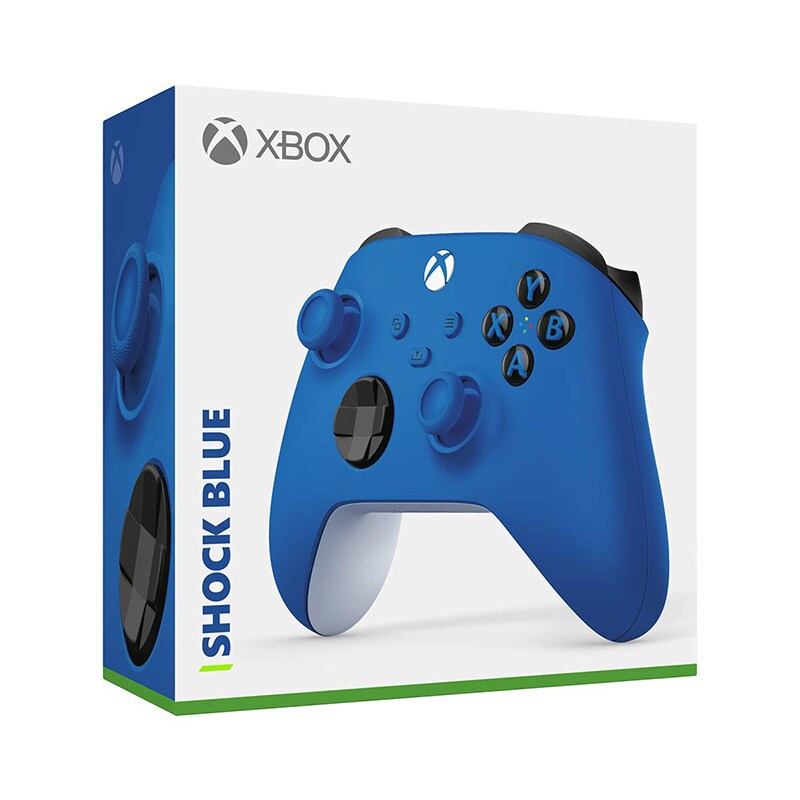 Xbox - Wireless Controller for Xbox Series X, Xbox Series S, and Xbox One - Shock Blue, Blue, hires