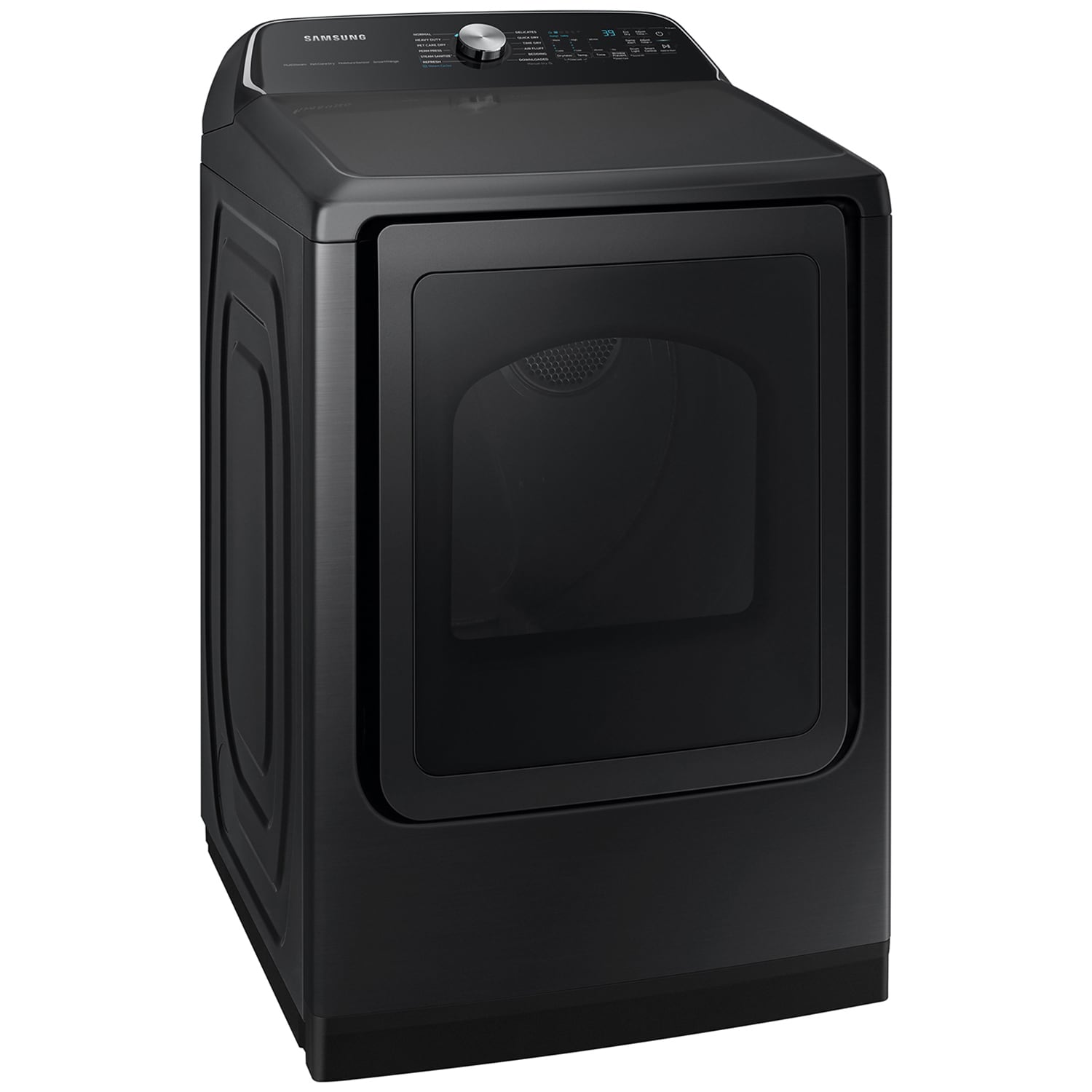 Samsung 27 in. 7.4 cu. ft. Smart Gas Dryer with Sensor Dry, Sanitize & Steam Cycle - Brushed Black, Brushed Black, hires