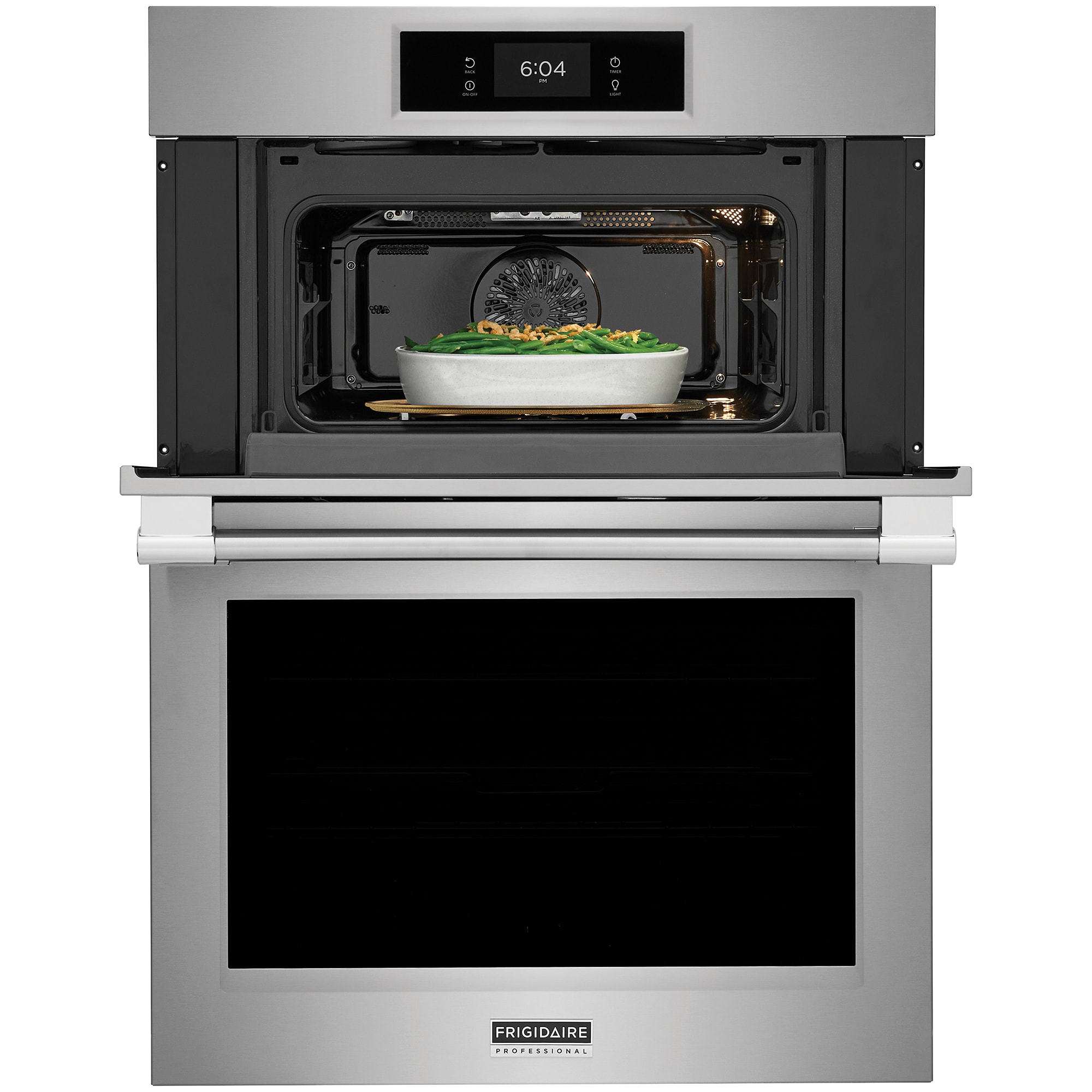 Frigidaire Professional 30 in. 7 cu. ft. Steam Electric Microwave/Wall Oven Combo with True European Convection - Stainless Steel, , hires
