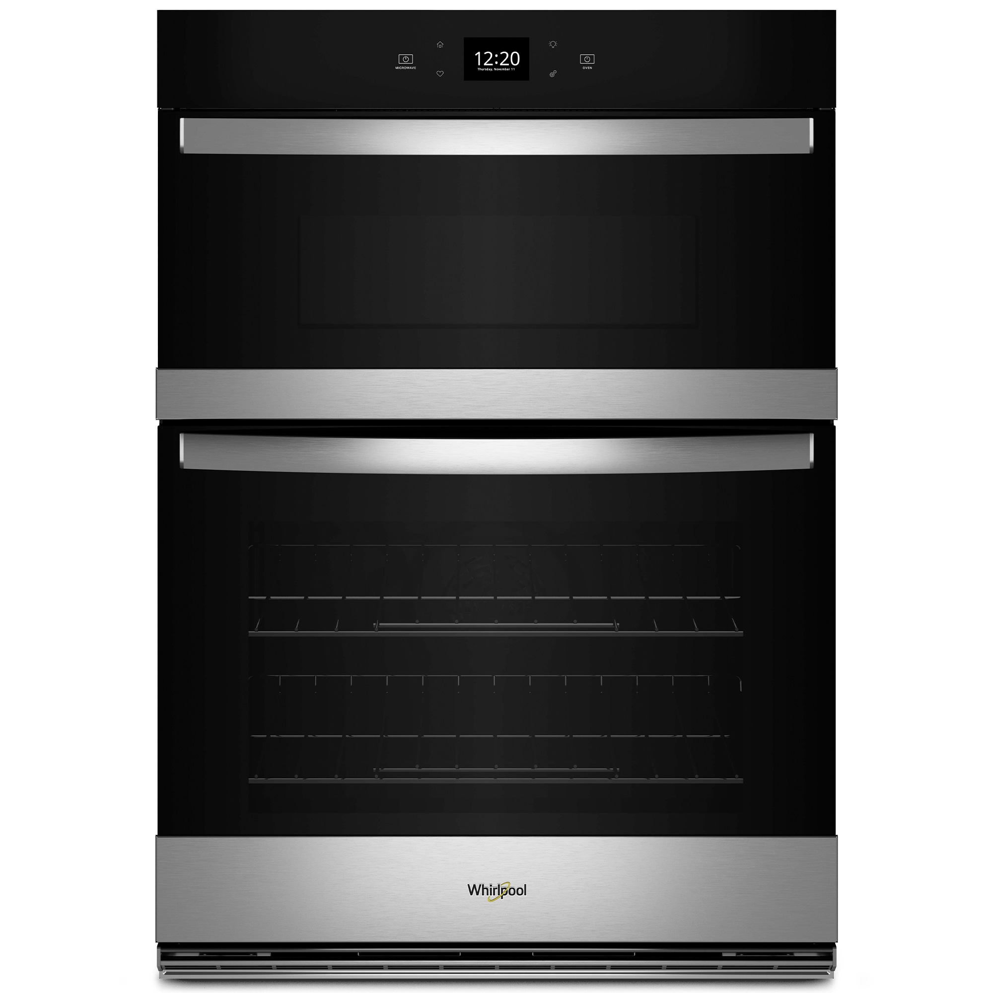 Whirlpool 27 in. 5.7 cu. ft. Smart Electric Microwave/Wall Oven Combo with Standard Convection & Sensor Cooking - Fingerprint Resistant Stainless, , hires